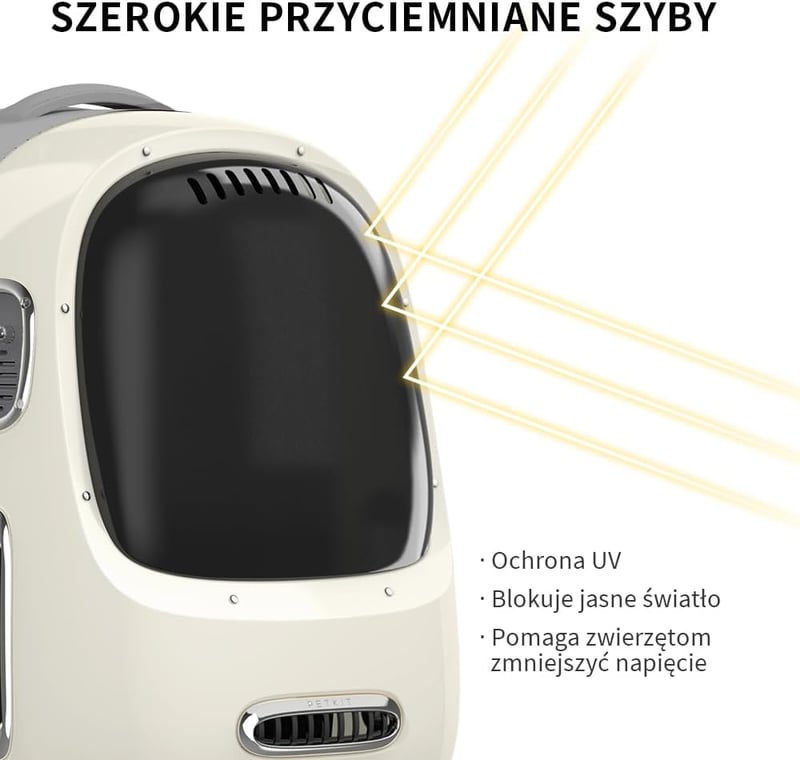 PETKIT Utazó Hátizsák Kutyáknak és Macskáknak - Beépített Ventilátorral és LED Világítással, Tágas Szellőzés, Könnyű Súly, Levehető Elemekke