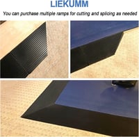 Gumírozott kerekesszék rámpa 90 cm, csúszásmentes, 500 kg teherbírású LIEKUMM küszöbáthidaló 8