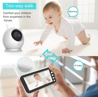 MYPIN HD Bébiőr Kamera 4.3" LCD Kijelzővel, Éjjellátó és Kétirányú Hang 4