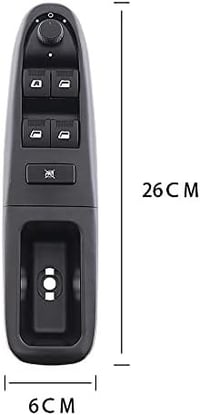 Peugeot 406 elektromos ablakemelő kapcsoló, vezető oldali, 1999-2003 modellekhez 1