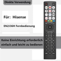 FOXRMT Távirányító Hisense Vidda UHD Smart 4K TV-hez - 12 Gyorsgombbal, Programozás Nélküli Használat, 8m Hatótáv, ERF2J36H Modell 3