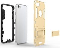 iPhone 7/8 Arany-Fekete Ütésálló Tok Kitámasztóval 4,7" 6