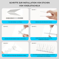 Beinhome 3 méteres UV-álló galambriasztó tüskék erkélyre, tetőre 3