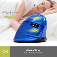 DeLUX M618MINI ergonomikus, vezeték nélküli, kék mini egér - RGB, 4000 DPI, csendes kattintás, karpális alagút szindrómára 3