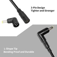 QIANRENON 90 fokos laptop töltő adapter, 7.9x5.5mm, 2db-os csomag 3