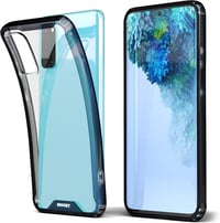 Samsung S20 5G/4G Átlátszó Ütésálló Tok Fekete Kerettel 1