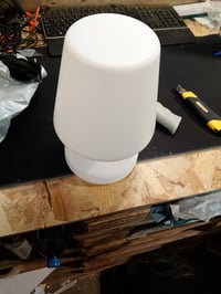 Stolná LED lampa Fatboy Edison The Petit, biela, 25 cm — chybná — chybná, na súčiastky: nesvieti, vo vnútri niečo hrká (stav: pozri 2. obrázok) 2