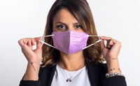 FFP2 Színes Vegyes Kis Méretű Orvosi Maszk, 4 Rétegű, CE Tanúsított 5