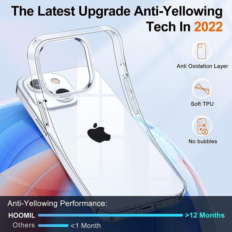 iPhone 13 Átlátszó Védőtok - Ütésálló Szilikon Borítás
