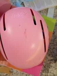 BABY born kaciga za bicikl za lutke od 36 cm i 43 cm, podesiva veličina, šareni uzorak — površina lagano mucasta (stanje: vidi 2. sliku) 2