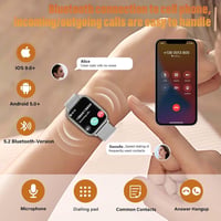 SLOKSFil Női Okosóra 1.83" Érintőkijelzővel - Fitness Óra Telefonhívás Funkcióval, Vérnyomás- és Pulzusmérő, 120+ Sportmód, IP68 Vízálló 2