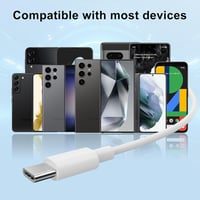 USB-C vezetékes fülhallgató mikrofonnal – iPhone 15, Samsung S24/S23, iPad és más készülékekhez, HiFi sztereó hangzás, fehér 6