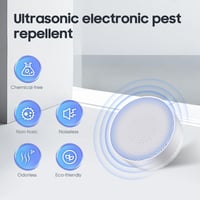 Bubbacare Ultrahangos Rovarriasztó Szett - 2db Elektromos Szúnyogriasztó Éjszakai Fénnyel, Hatékony Egér, Pók, Csótány, Légy és Bolha Elleni 4