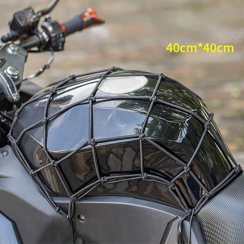 Erős, rugalmas csomagrögzítő háló motorokhoz és kerékpárokhoz - 40x40 cm