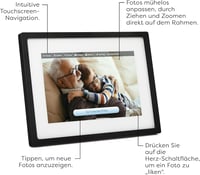 Skylight Frame 10" WiFi Digitális Képkeret - Érintőképernyős, Fotók Küldése E-mailben vagy Applikációval, Felhő Tárhely, Ajándéknak Ideális 2