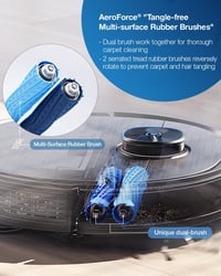 ECOVACS Deebot T9 AIVI Robotporszívó Feltörlő Funkcióval - 3000Pa Szívóerő, Akadályfelismerés, Csomómentes Kefe, Állatszőr Eltávolítás, 3D T 5