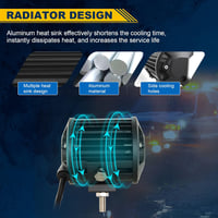 RIGIDON 36W LED munkalámpa szett, 10cm, 12V, fehér, terepjáróhoz, traktorhoz 4