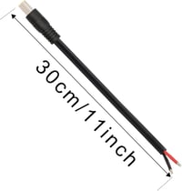GINTOOYUN DC7909 Tápkábel 12V 7,9x5,5mm - Csupasz Végű Javítókábel Napelemhez, 16AWG Réz Vezeték, 2 Darabos Szett

AI: GINTOOYUN DC7909 Tápk 6