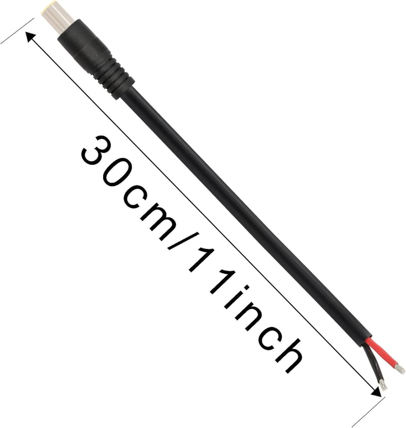 GINTOOYUN DC7909 Tápkábel 12V 7,9x5,5mm - Csupasz Végű Javítókábel Napelemhez, 16AWG Réz Vezeték, 2 Darabos Szett

AI: GINTOOYUN DC7909 Tápk