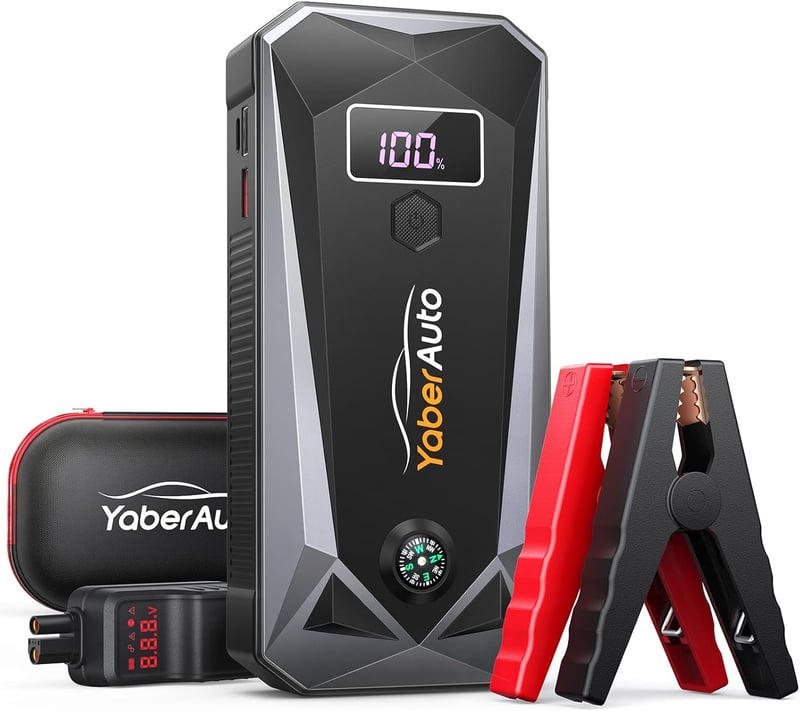 Yaber 5000A autós bikázó, 26800mAh, LCD kijelzővel, LED lámpával
