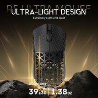ATTACK SHARK R5 Ultra Szénszálas Gamer Egér, 39g Szuperkönnyű, 8000Hz Vezeték Nélküli, 42000 DPI, PAW3950MAX Szenzor, Bluetooth/2.4G/Vezeték 4