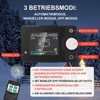 Likaci 5-8KW Bluetooth-os dízel fűtés, LCD kijelzővel, autóhoz, lakóautóhoz, 12V/24V 5
