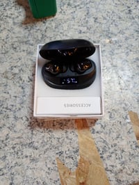 Căști In-Ear Wireless Cervanta cu Bluetooth 5.3, Sunet Stereo, Încărcare USB-C, Afișaj LED și Control Tactil, Negru 2