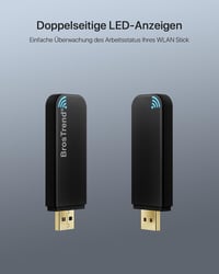 BrosTrend AC1200 USB WiFi adapter Linux rendszerekhez és Windows 11-hez, 5GHz/2.4GHz 7