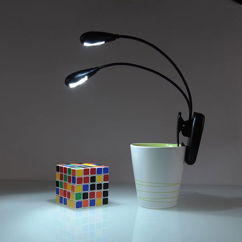 GERUI 2 db Zeneállvány LED Lámpa 8 LED-del - USB Kábeles, 2 Fokozatú Fényerőszabályzós Olvasólámpa Zongorához, Íróasztalhoz, Kottaállványhoz