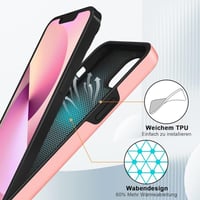 Huawei rózsaszín iPhone 14 tok gyűrűs állvánnyal 4
