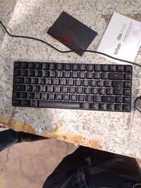 RedThunder 75% Vezeték Nélküli Gamer Billentyűzet és Egér Szett, QWERTZ DE Kiosztás, TKL Kompakt — stick nélkül (állapot: lásd a 2. képet) 2