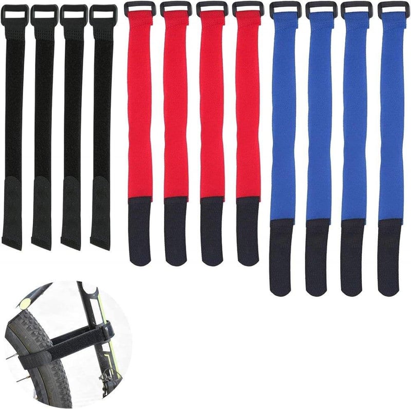 Állítható kerékpár rögzítőszíj szett - 12 db, 20-30 cm