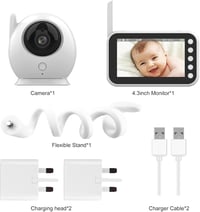 MYPIN HD Bébiőr Kamera 4.3" LCD Kijelzővel, Éjjellátó és Kétirányú Hang 9