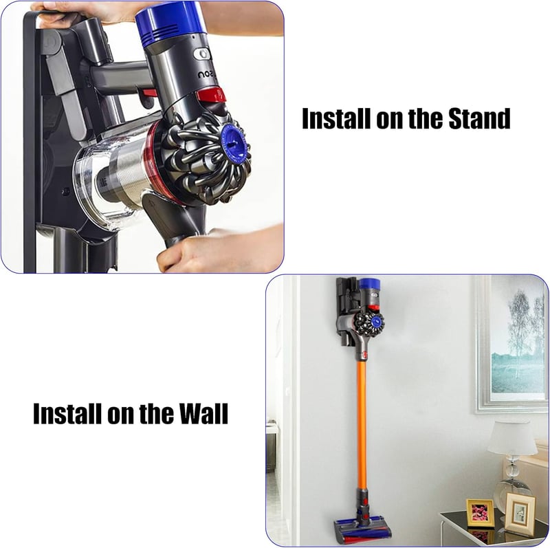 Dyson V7 V8 kompatibilis fali tartó - ABS műanyag dokkoló állomás