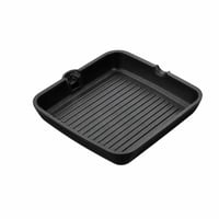 Grilă striată BRA Efficient 28 cm, aluminiu turnat, negru — defect, funcționează parțial: mâner rupt (stare: vezi a 2-a imagine) 1