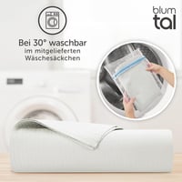 Blumtal Bambusz Hűsítő Takaró 150x200cm - Nyári Ágytakaró, Fehér - Bőrbarát, Könnyű, Légáteresztő - Oeko-Tex Tanúsított - Utazáshoz, Kanapér 6