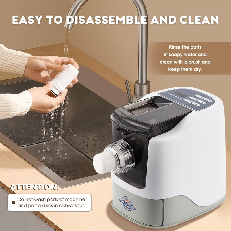 Moongiantgo automata tésztakészítő gép 12 formával, 500g kapacitás, 260W