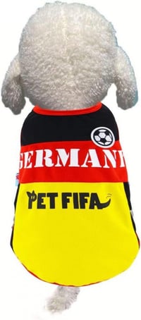 Németország mintás légáteresztő futball mellény kutyáknak, macskáknak 5