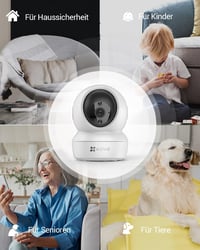 EZVIZ C6N WiFi IP Beltéri Kamera 1080P - 360° Lefedettség, Éjjellátó, Kétirányú Hang, MicroSD Támogatás, Mozgásérzékelés Otthoni és Bébi Meg 10