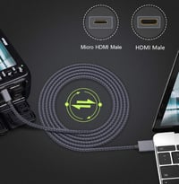 Elebase 3m-es 4K 60Hz Micro HDMI kábel Raspberry Pi, GoPro, Sony, Nikon kamerákhoz 5