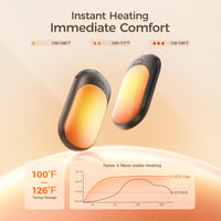 OCOOPA Tölthető Kézmelegítő Szett, 2db Mágneses Zsebméretű Melegítő, 5000mAh, Ultrakönnyű, 3 Hőfokozat 53°C-ig, Kempinghez, Raynaud-szindróm 3