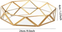 Arany Díszes Ékszertálca 24 cm - Kozmetikai Rendező, Újracsomagolt 2