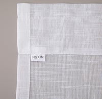 NSXIN Fehér Félátlátszó Vitrázs Függöny Szett Konyhába, Nappaliba - 60x90 cm, 2 db 9