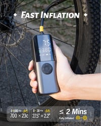 GPUTEK Elektromos Kerékpárpumpa 150PSI - Digitális Nyomásmérővel, USB Töltés 4