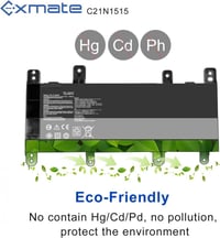 ASUS K756U, X756, R753U laptopokhoz Exmate 5000mAh nagy kapacitású akkumulátor 6