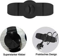 Öntapadós Kábelrendező Klipszek 6db - Fekete, Fehér, Szürke 2