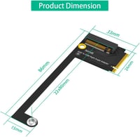 ROG Ally kézi konzol SSD bővítő adapter - 2230-ról 2280-ra, NVME M.2 PCIe 4.0 4