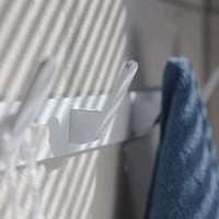 YUET Fehér Fali Fogas 4 Akasztóval - Rozsdamentes Acél Fali Kabátakasztó Fürdőszobába, Konyhába, Hálószobába, Modern Dizájn, 45 Font Teherbí 9
