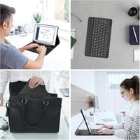 KVAGO iPad 10,2" olasz billentyűzetes tok - Bluetooth, mágneses, levehető, fekete 9