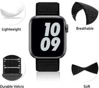 Apple Watch fehér nylon szíj - strapabíró és kényelmes 2